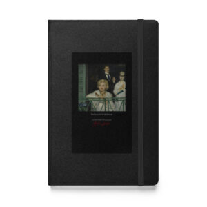 Manet Girl at the Balcony Notebook | MARILYN100 Cyberpainting - Black