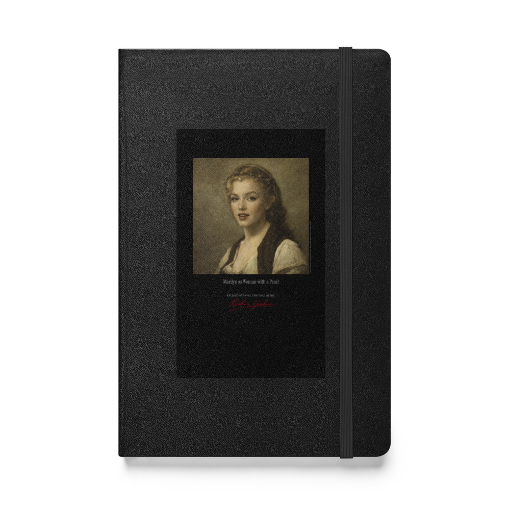 Corot Woman with a Pearl Notebook | MARILYN100 Cyberpainting - Black