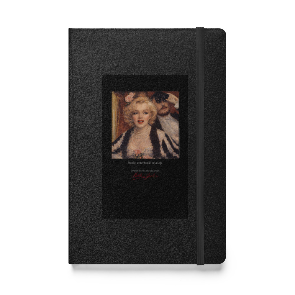 Renoir the Woman in La Loge Notebook | MARILYN100 Cyberpainting - Black