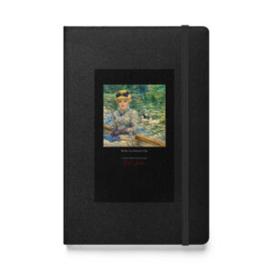 Morisot Marilyn on a Summer's Day Notebook | MARILYN100 Cyberpainting - Black
