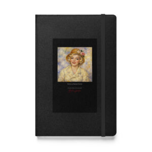 Renoir Madame Rouvier Notebook | MARILYN100 Cyberpainting - Black