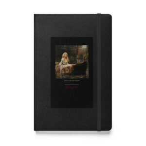 Waterhouse the Lady of Shalott Notebook | MARILYN100 Cyberpainting - Black
