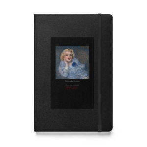 Klimt Marie Henneberg Notebook | MARILYN100 Cyberpainting - Black