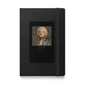 Klimt Emilie Flöge Notebook | MARILYN100 Cyberpainting - Black