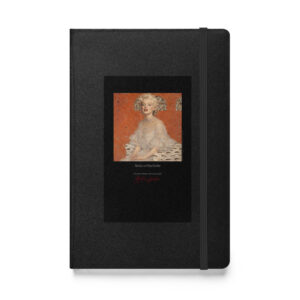 Klimt Fritza Riedler Notebook | MARILYN100 Cyberpainting - Black