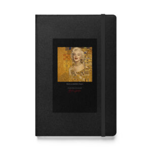 Klimt Adele Bloch-Bauer I Notebook | MARILYN100 Cyberpainting - Black