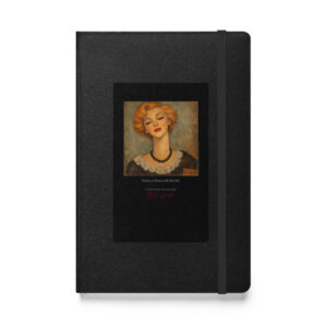 Modigliani Woman with Red Hair Notebook | MARILYN100 Cyberpainting - Black