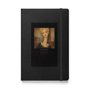 Modigliani Marilyn with a Necklace Notebook | MARILYN100 Cyberpainting - Black