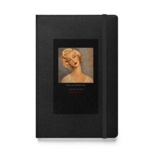 Modigliani Jeanne Hébuterne Seated Notebook | MARILYN100 Cyberpainting - Black