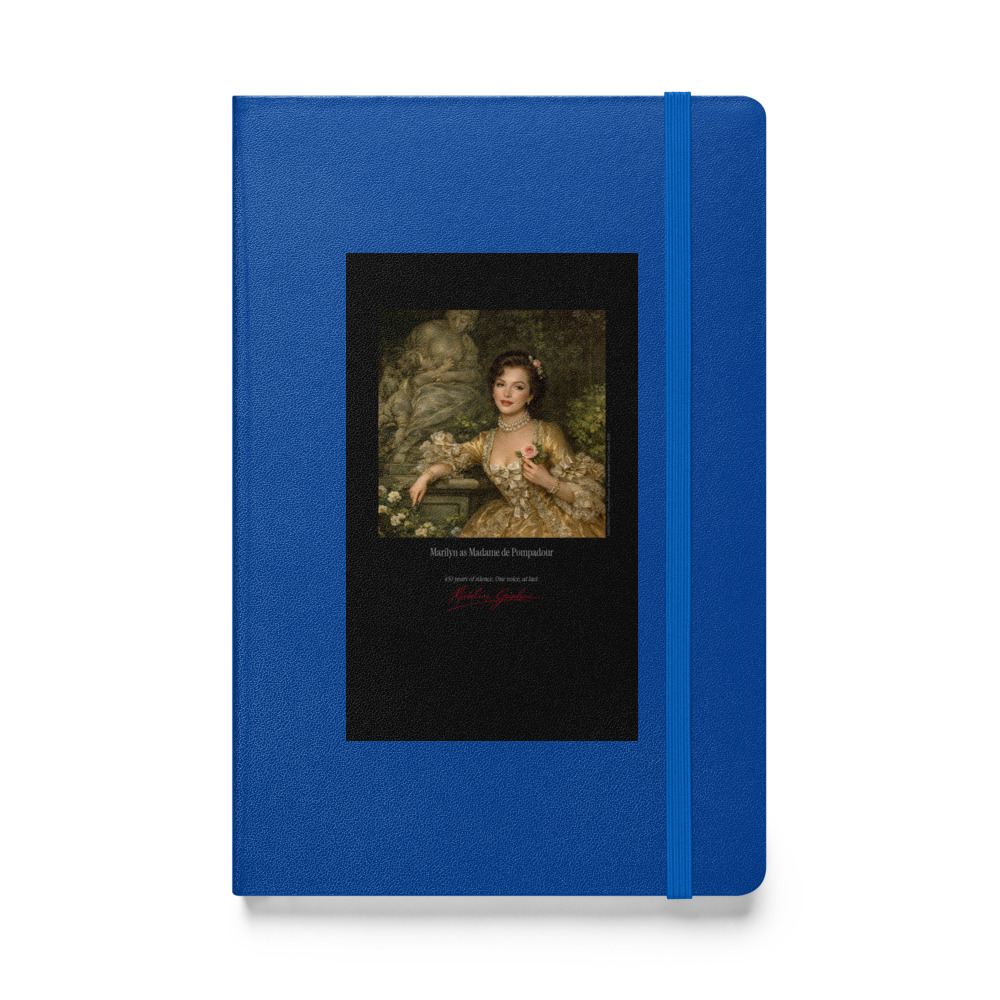 Boucher Madame de Pompadour Notebook | MARILYN100 Cyberpainting - Blue