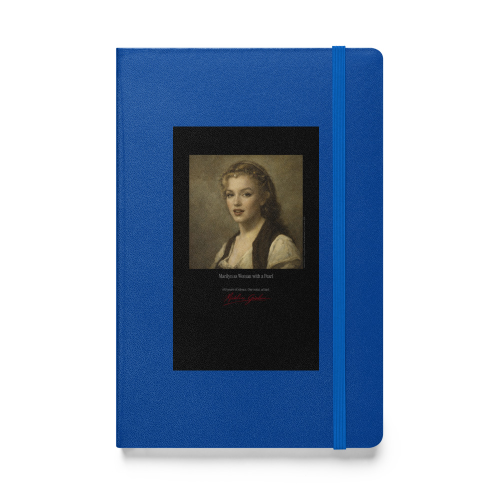 Corot Woman with a Pearl Notebook | MARILYN100 Cyberpainting - Blue
