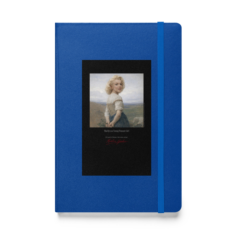Bouguereau Young Peasant Girl Notebook | MARILYN100 Cyberpainting - Blue