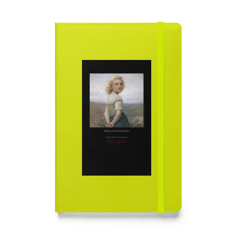 Bouguereau Young Peasant Girl Notebook | MARILYN100 Cyberpainting - Lime