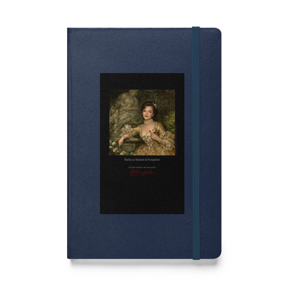 Boucher Madame de Pompadour Notebook | MARILYN100 Cyberpainting - Navy