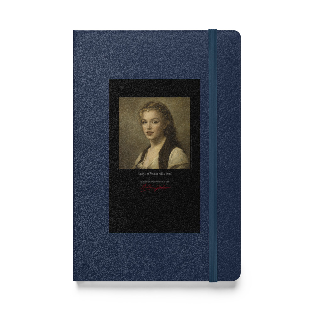 Corot Woman with a Pearl Notebook | MARILYN100 Cyberpainting - Navy