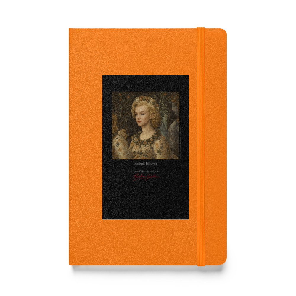 Botticelli Marilyn in Primavera Notebook | MARILYN100 Cyberpainting - Orange