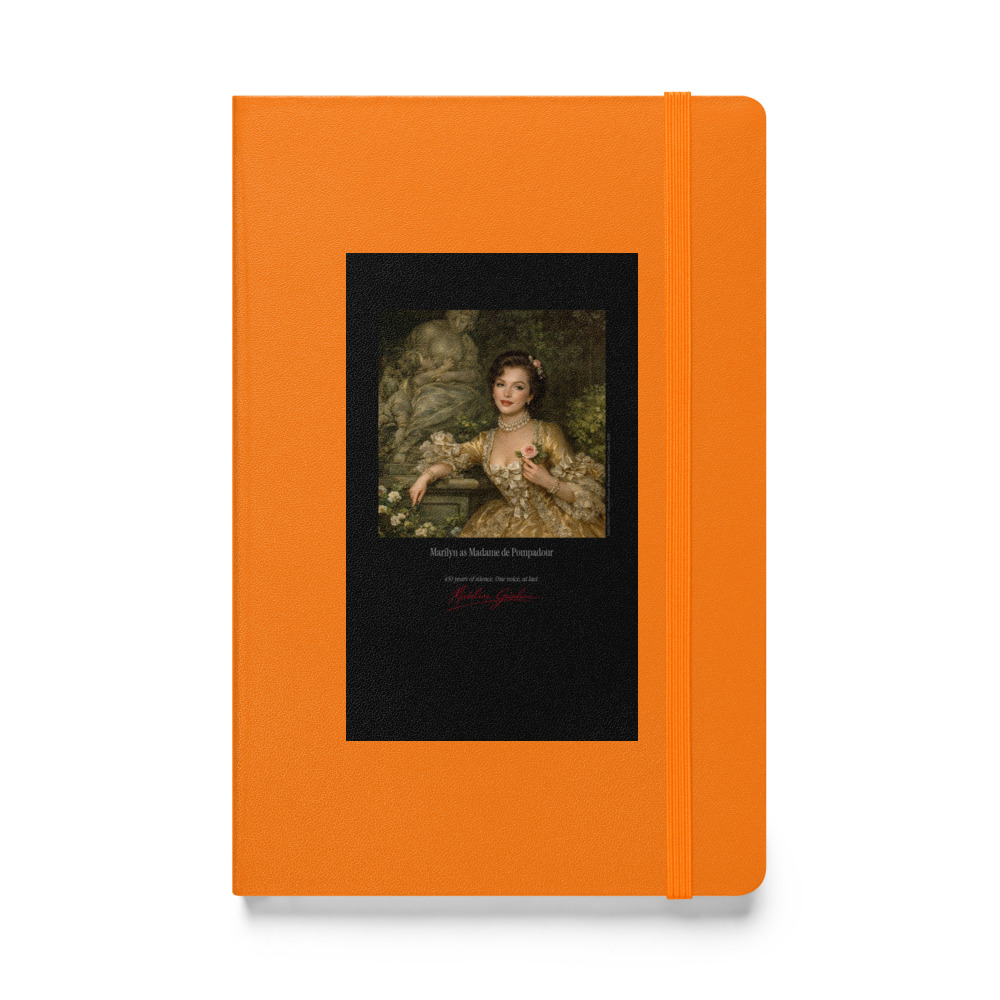 Boucher Madame de Pompadour Notebook | MARILYN100 Cyberpainting - Orange
