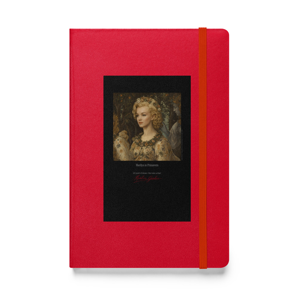 Botticelli Marilyn in Primavera Notebook | MARILYN100 Cyberpainting - Red