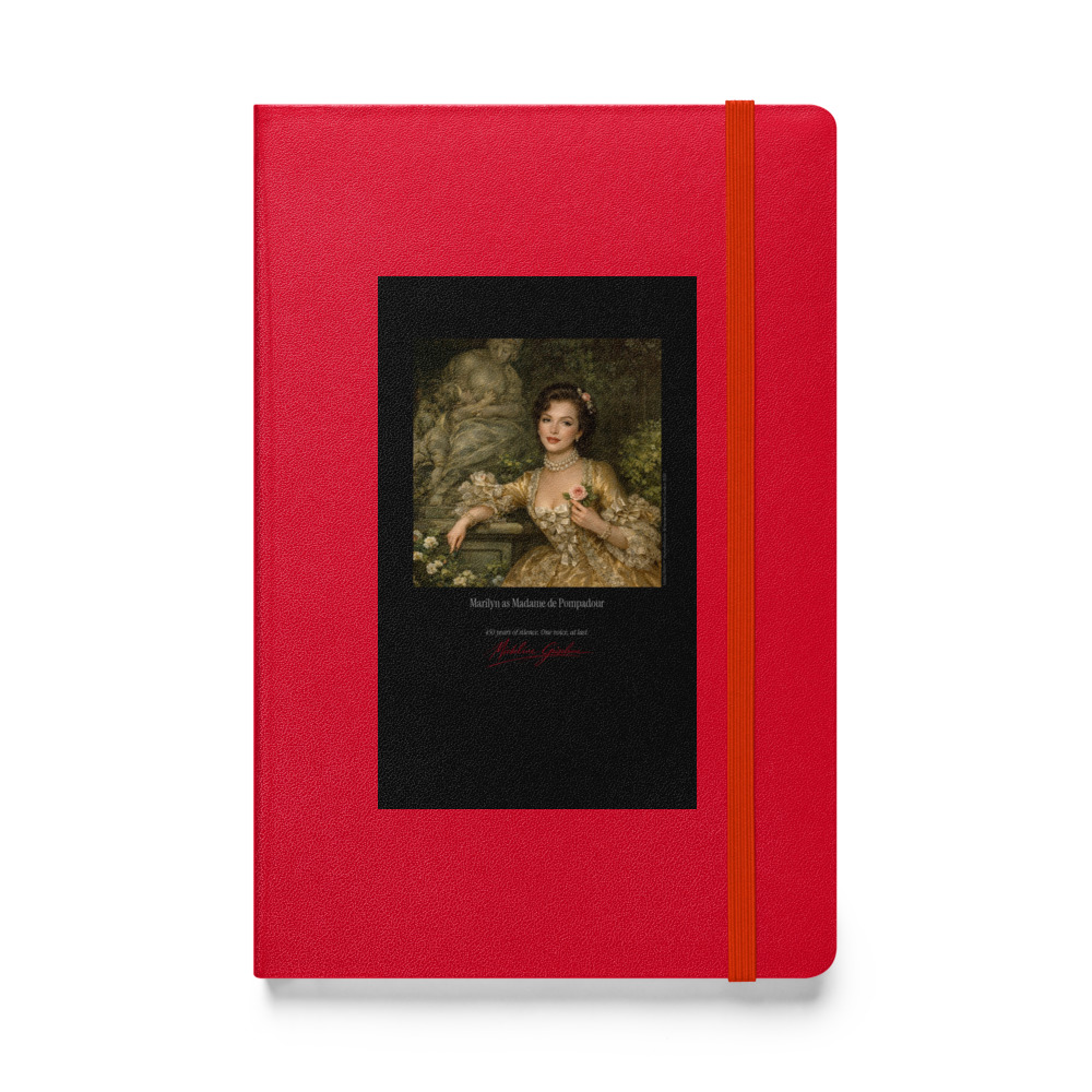 Boucher Madame de Pompadour Notebook | MARILYN100 Cyberpainting - Red