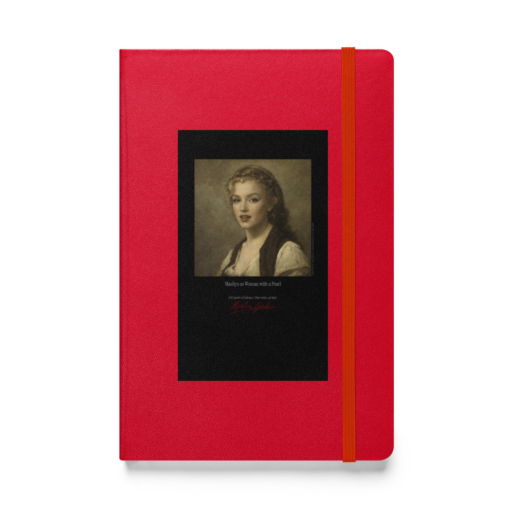 Corot Woman with a Pearl Notebook | MARILYN100 Cyberpainting - Red