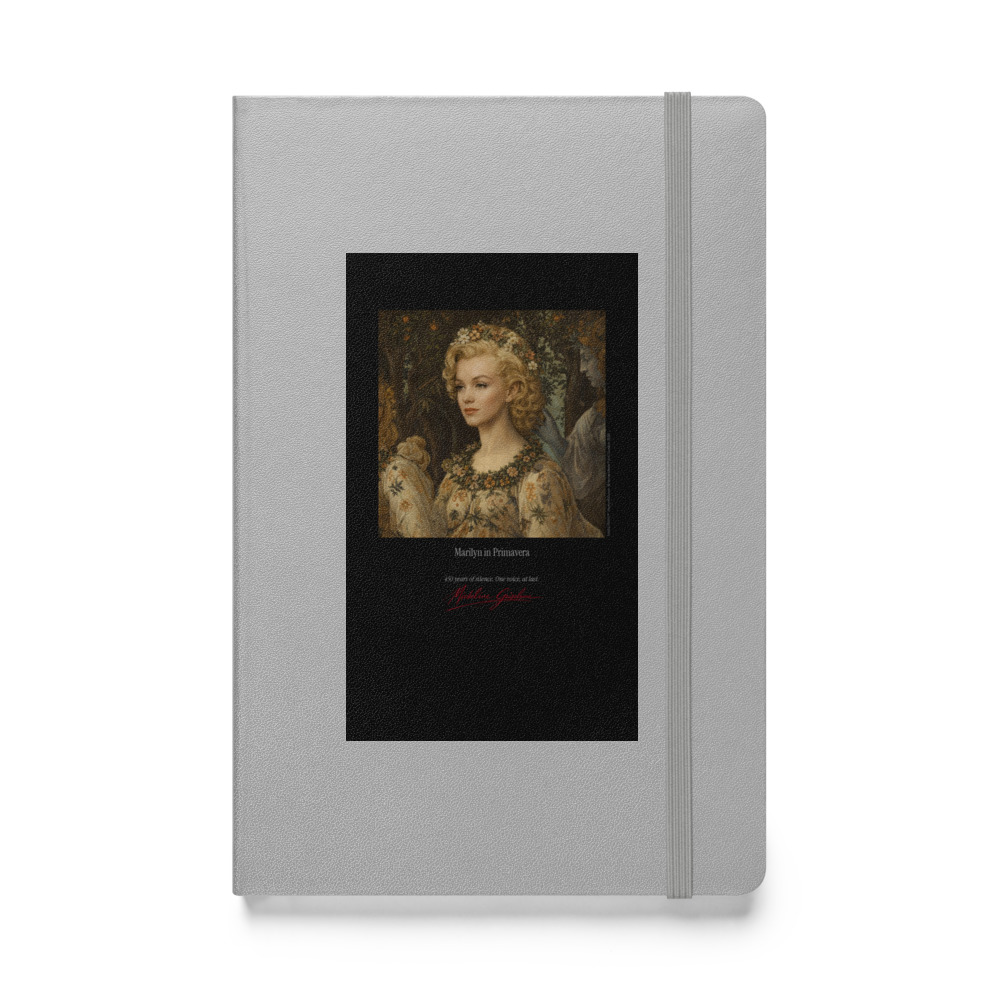 Botticelli Marilyn in Primavera Notebook | MARILYN100 Cyberpainting - Silver