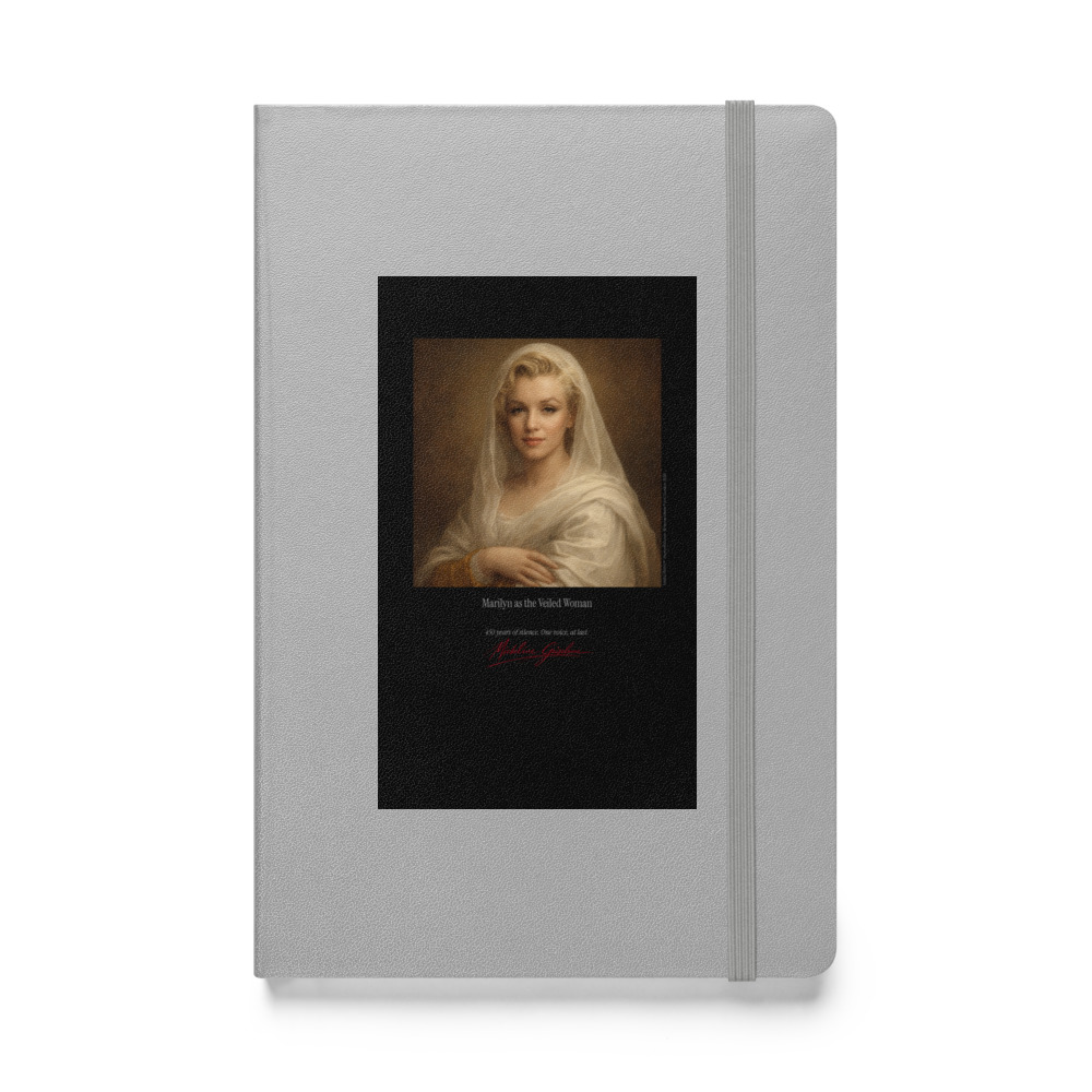 Raffaello the Veiled Woman Notebook | MARILYN100 Cyberpainting - Silver