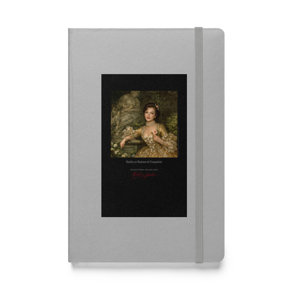 Boucher Madame de Pompadour Notebook | MARILYN100 Cyberpainting - Silver