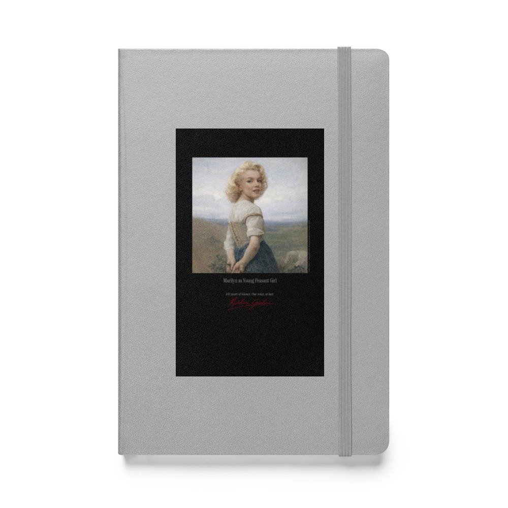 Bouguereau Young Peasant Girl Notebook | MARILYN100 Cyberpainting - Silver