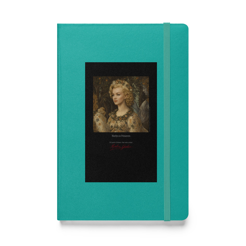 Botticelli Marilyn in Primavera Notebook | MARILYN100 Cyberpainting - Turquoise