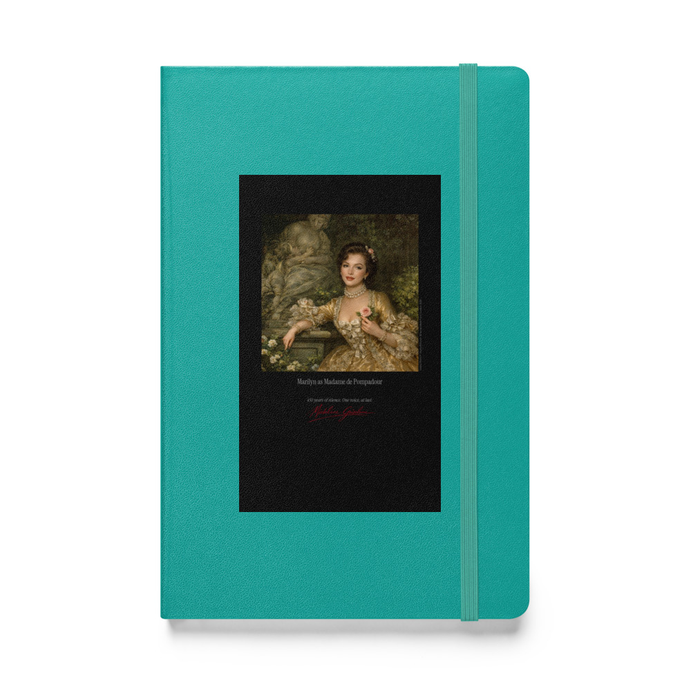 Boucher Madame de Pompadour Notebook | MARILYN100 Cyberpainting - Turquoise