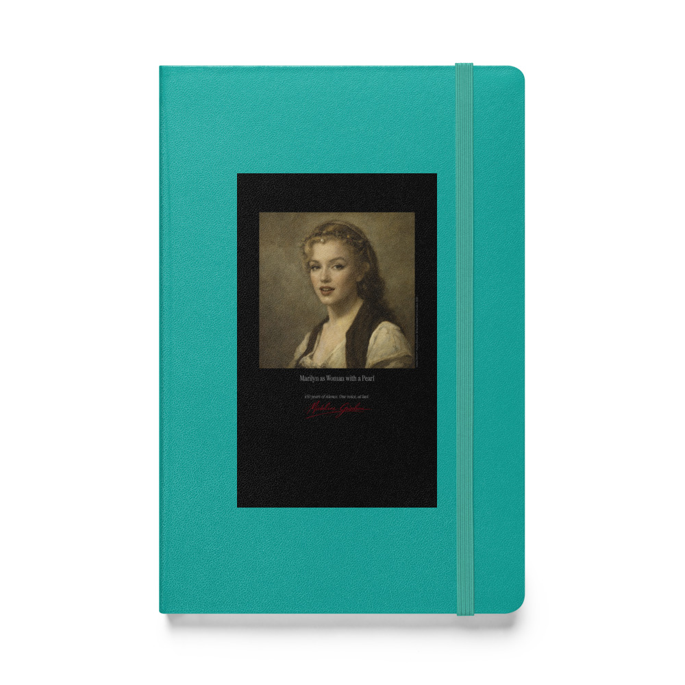Corot Woman with a Pearl Notebook | MARILYN100 Cyberpainting - Turquoise