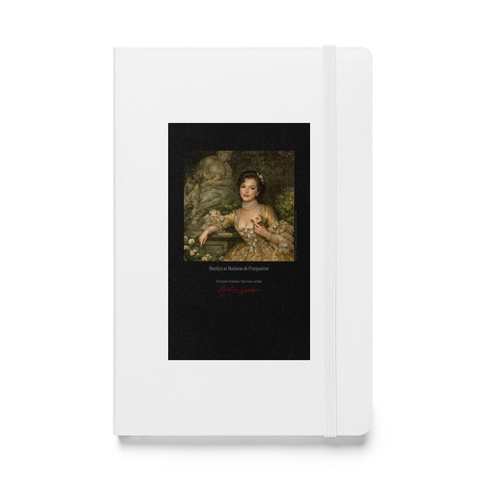 Boucher Madame de Pompadour Notebook | MARILYN100 Cyberpainting - White