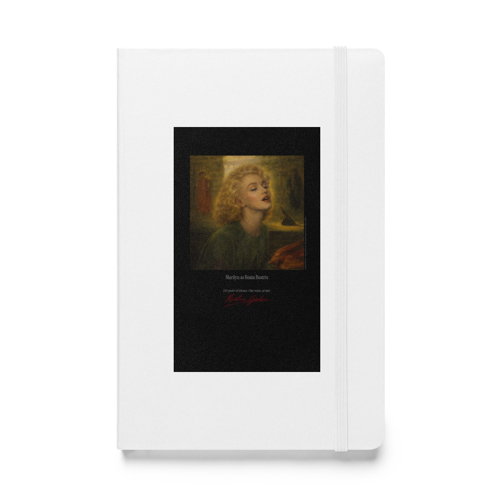 Rossetti Beata Beatrix Notebook | MARILYN100 Cyberpainting - White