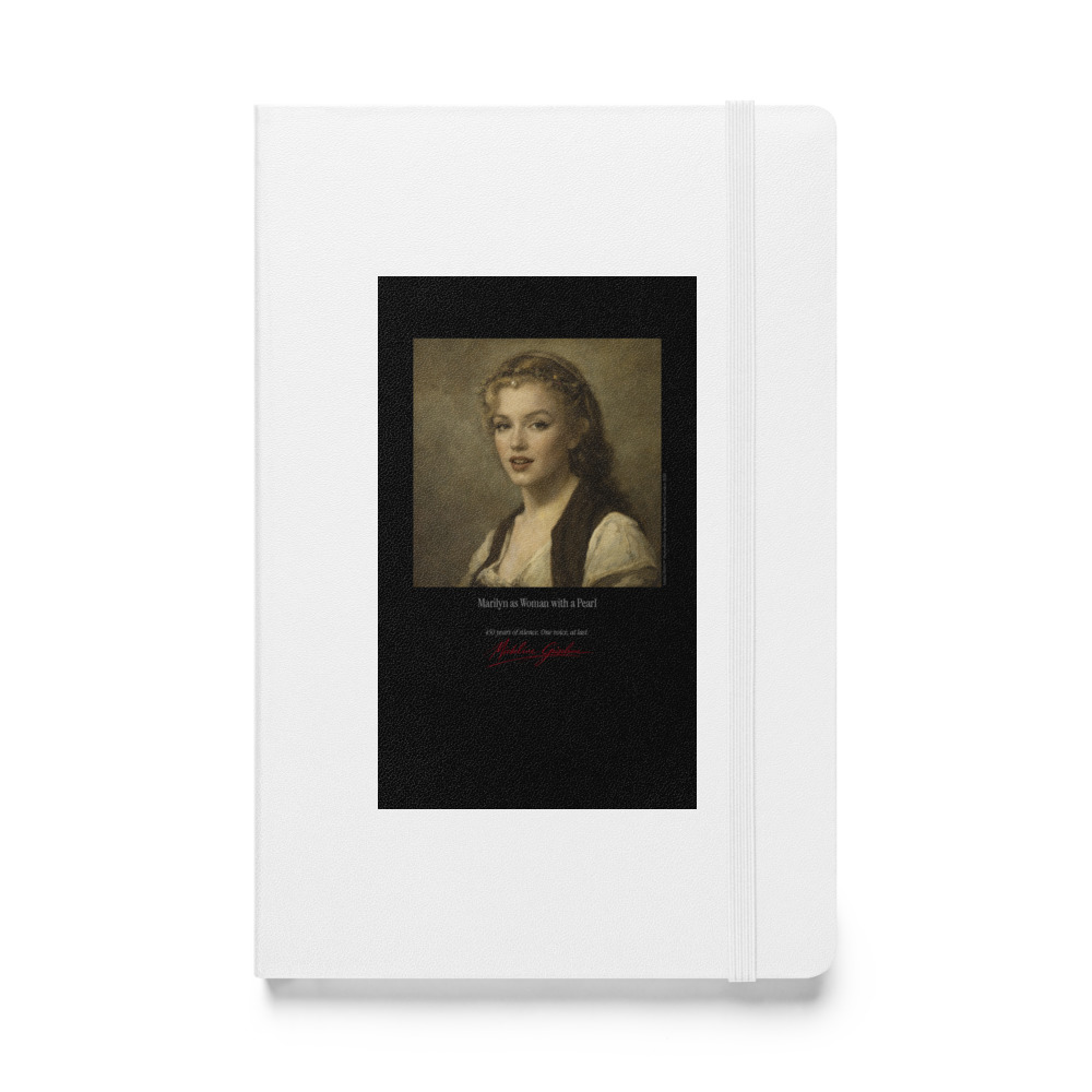 Corot Woman with a Pearl Notebook | MARILYN100 Cyberpainting - White