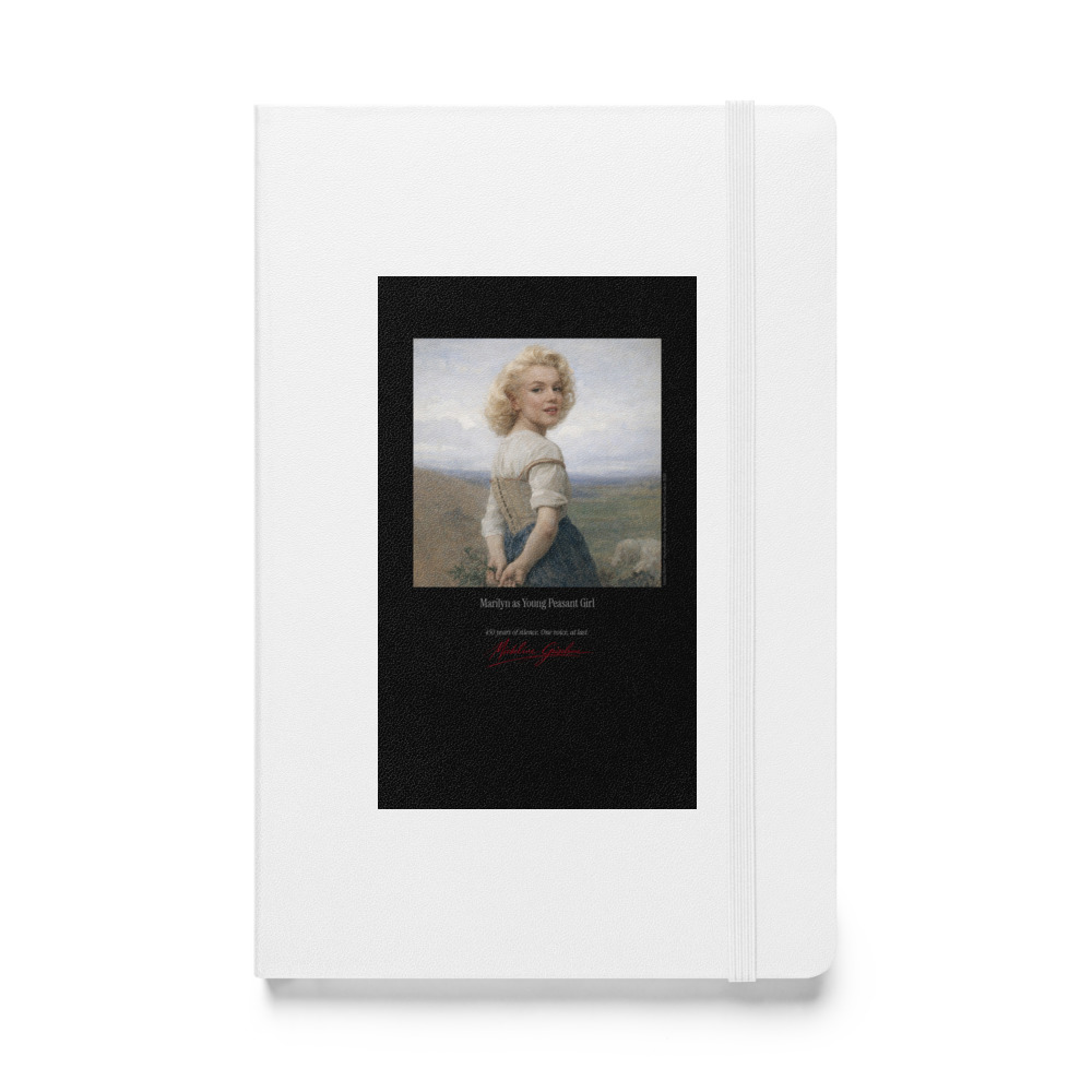 Bouguereau Young Peasant Girl Notebook | MARILYN100 Cyberpainting - White