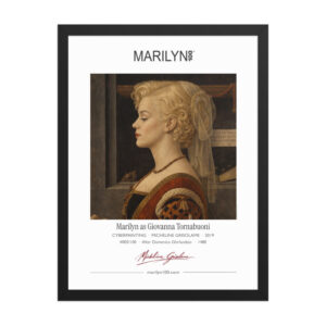 Ghirlandaio Giovanna Tornabuoni Framed Print 18x24" | MARILYN100 Cyberpainting - Black frame