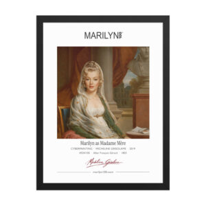 Gérard Madame Mère Framed Print 18x24" | MARILYN100 Cyberpainting - Black frame