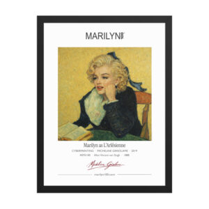 van Gogh L'Arlésienne Framed Print 18x24" | MARILYN100 Cyberpainting - Black frame
